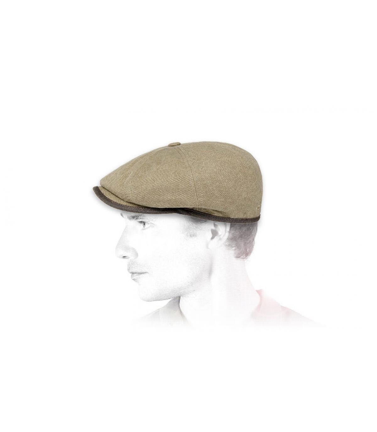 gorra beige Stetson Hatteras canvas beige